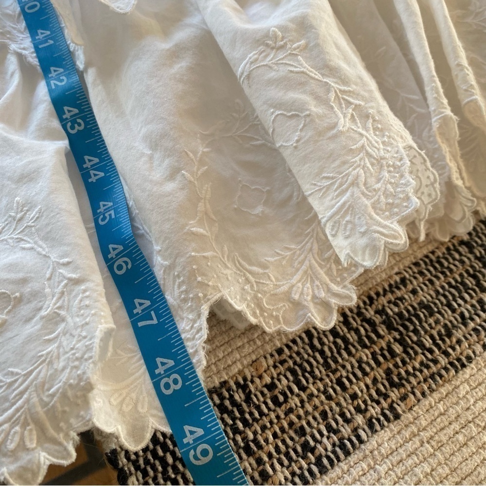 Rebecca Taylor La Vie White Mireille Embroidered Tiered Midi Dress Snall - Picture 14 of 16